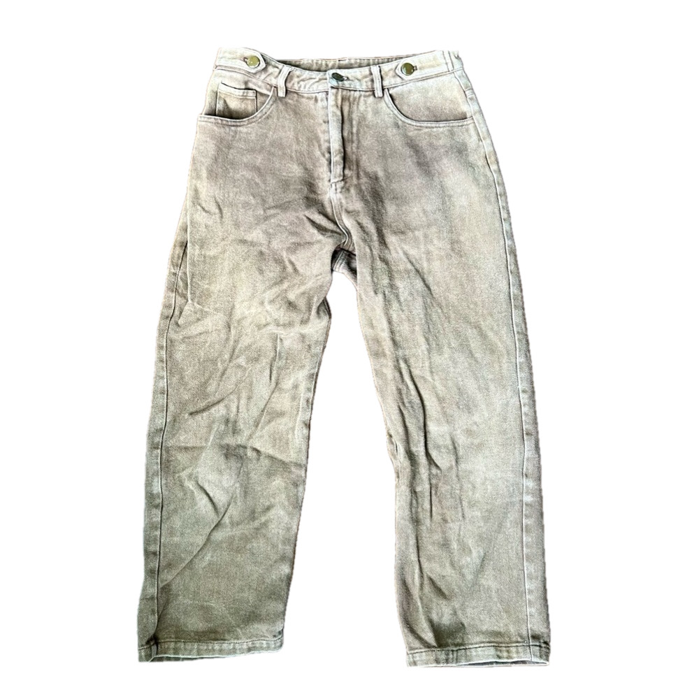 Dazy Jeans Pants Relaxed Wide Leg Light Faded Denim High Rise Cotton Pant